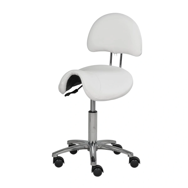 Стул-седло со спинкой МД-901А Белый