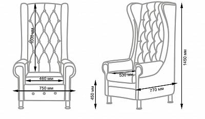 Комплект педикюрное кресло ТРОН с подиумом: вид 7