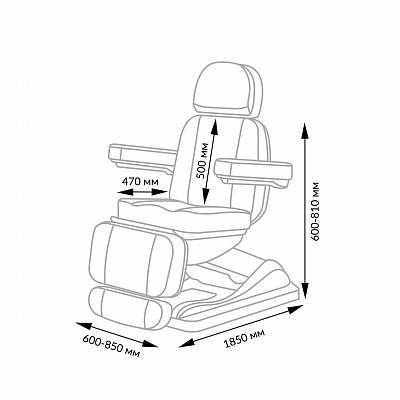 Косметологическое кресло МД-833 с подогревом и подсветкой: вид 29 Косметологическое кресло МД-833 с подогревом и подсветкой: вид 29